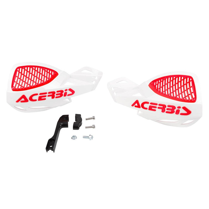 Acerbis 2072671030 White/Red Vented Uniko Hand Guard