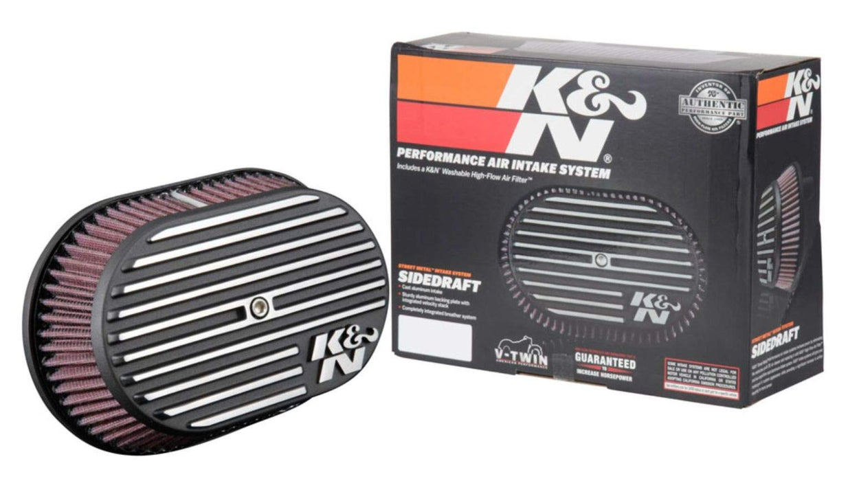 K&N Air Intake System: Air Cleaner Kit For Harley Davidson 2017 2018 2019 107 M8 Touring Models Street Glide Road King Fat Boy Freewheeler Rk-3956 RK-3956