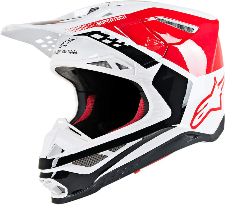 Alpinestars Unisex-Adult S.Tech S-M8 Triple Helmet Red/White Lg (Multi, one_size) - 8301319-3182-L