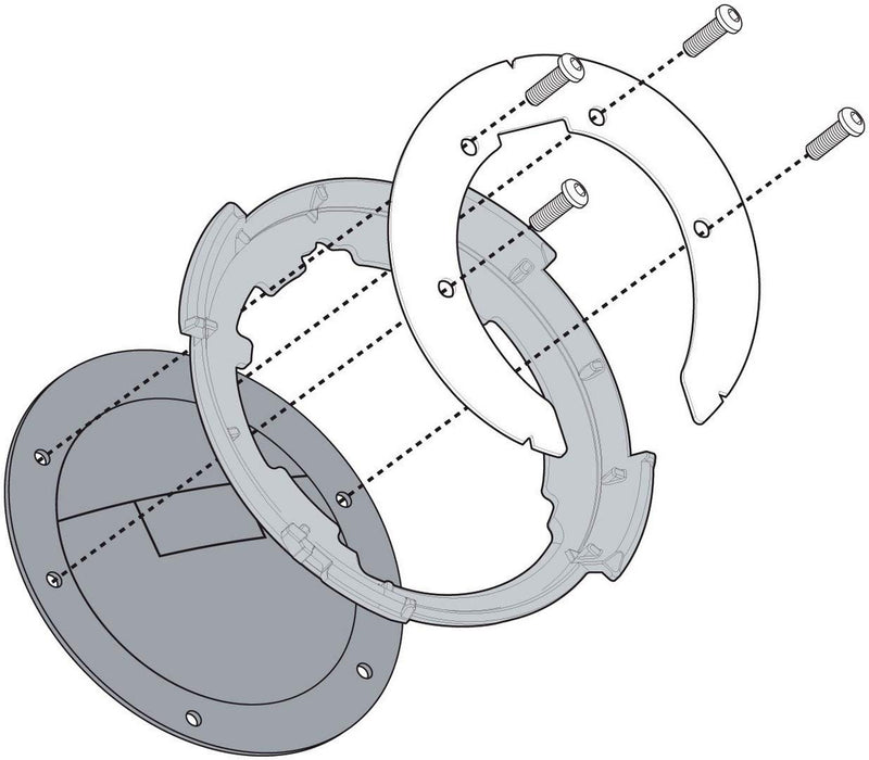 Givi BF09 Tanklock Tanklocked Tank Bag Fitting Kit for DUCATI Monster 696/796/1100