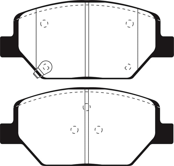 EBC 2018+ Fits Chevrolet Equinox 1.5L Turbo (J17) Greenstuff Front Brake Pads DP63065
