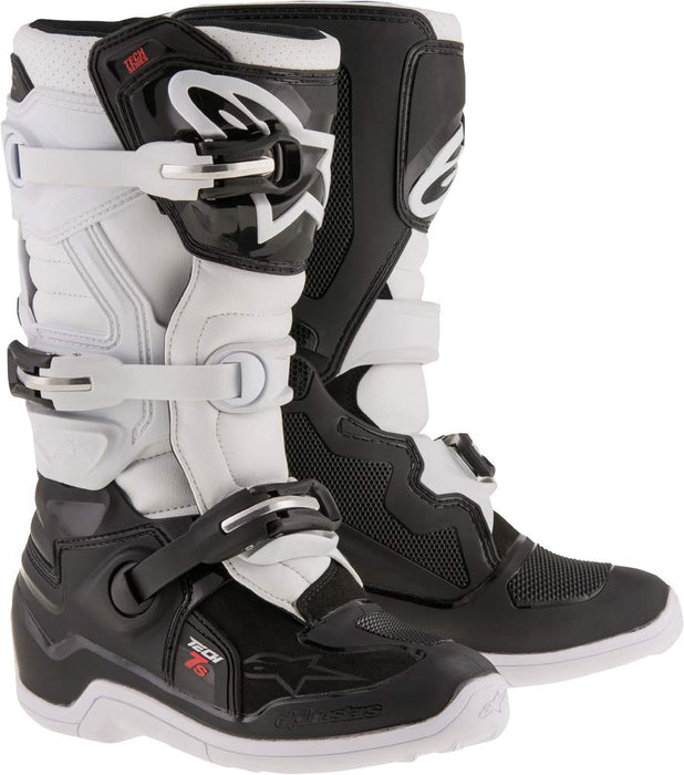 Alpinestars Youth Tech 7S Motocross Boot, Black/White, 7