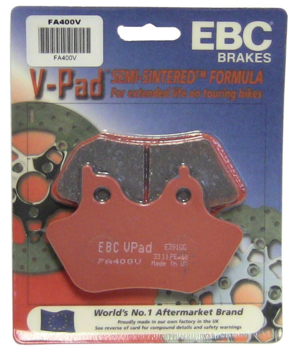 EBC Brakes FA400V Semi Sintered Disc Brake Pad, Black, One-Size