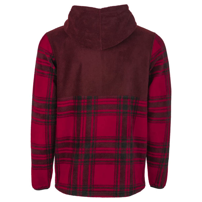 Fly Racing 354-0022L Fly Half Zip Pullover Hoodie Red Plaid Lg