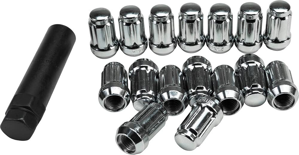 ITP Lug Nuts (Box) 12x1.5 Splined Tapered Chrome ALUG20BX