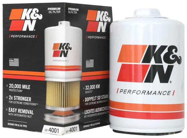 K&N Premium Oil Filter: Designed To Protect Your Engine: Compatible With Select 1983-1995 Porsche (968, 911, 944, 924, 944 S), Hp-4001 HP-4001