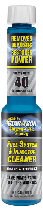 Star Tron Enzyme Fuel System & Injector Cleaner with Added PEA Technology - Revitalize Engines & Fuel with Powerful Deposit Removal - 4 OZ (096604)