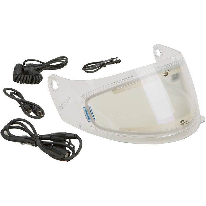 GMAX GM-38/39Y/48-68-69 Shield Electric with Cord Flip Tint Street Motorcycle Helmet Accessories - Clear/One Size