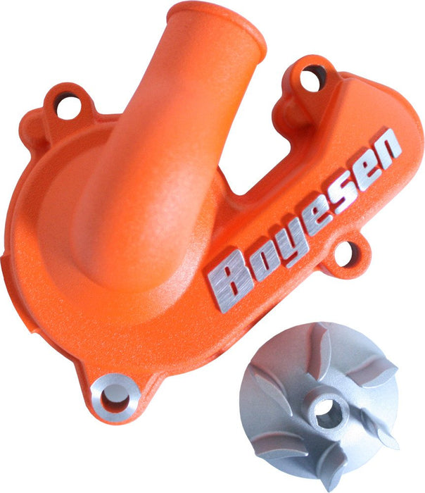 Boyesen WPK-44O Supercooler Water Pump Cover and Impeller Kit Orange