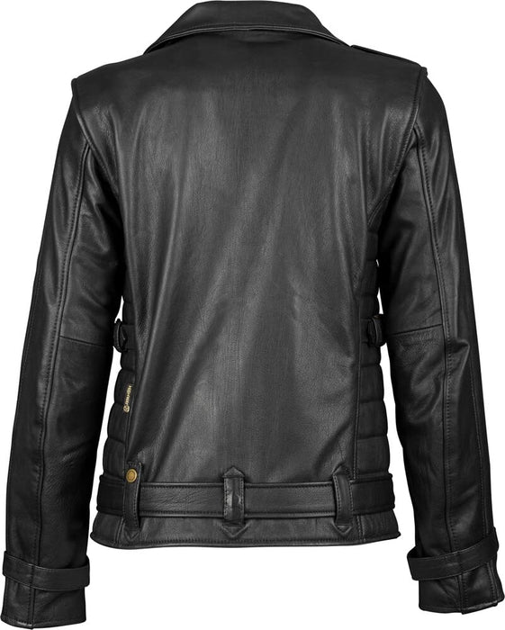 Highway 21 Women's Motorcycle Pearl Jacket (Black, Large)