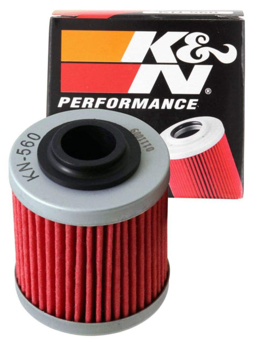 K&N Motorcycle Oil Filter: High Performance, Premium, Designed to be used with Synthetic or Conventional Oils: Fits Select Can-Am Vehicles, KN-560