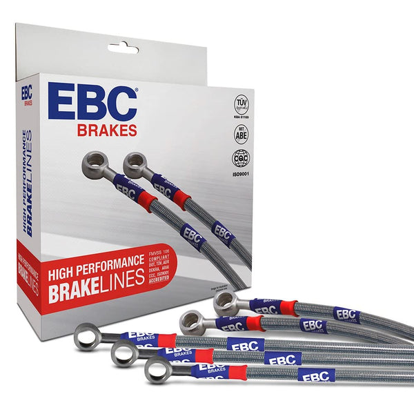 EBC 2003 Fits Chevrolet Silverado 1500 (4WD) Ext Cab (330mm Rear Rotors) Stainless Steel Brake Line Kit BLA7196-5L