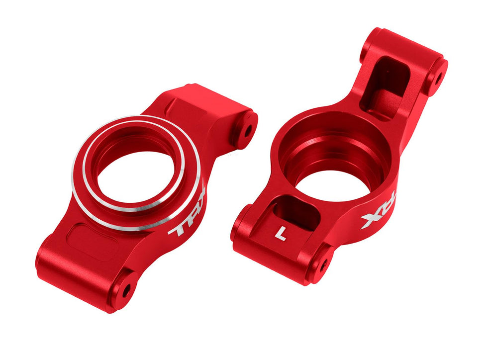 Traxxas 7852-RED - Aluminum Caster Blocks (C-Hubs) Left/Right Red