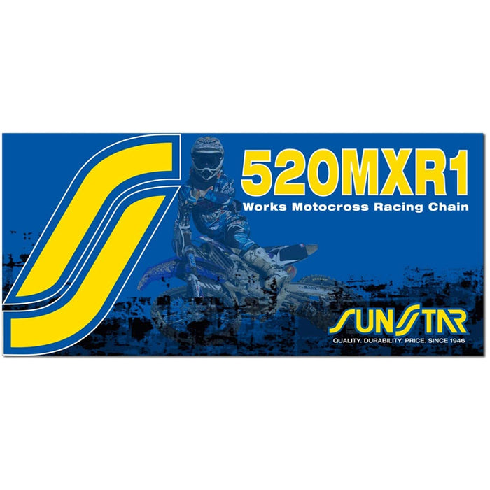 Sunstar 520 MXR1 Works MX Racing Chain (120 Links) (Gold)