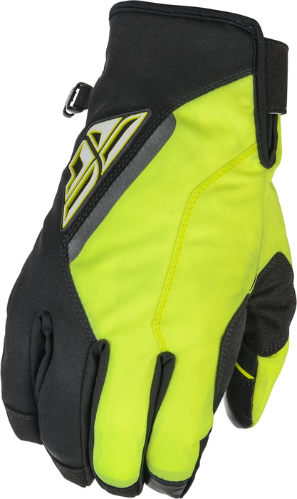 Fly Racing 2022 Adult Title Gloves (Black/Hi-Vis, Small)