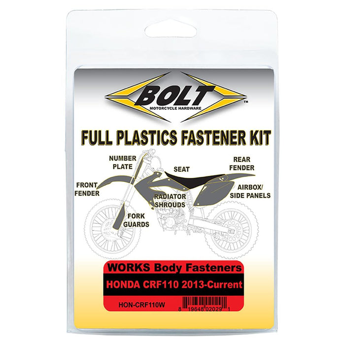 Bolt For Honda-CRF110W Body Work Fastener Kit