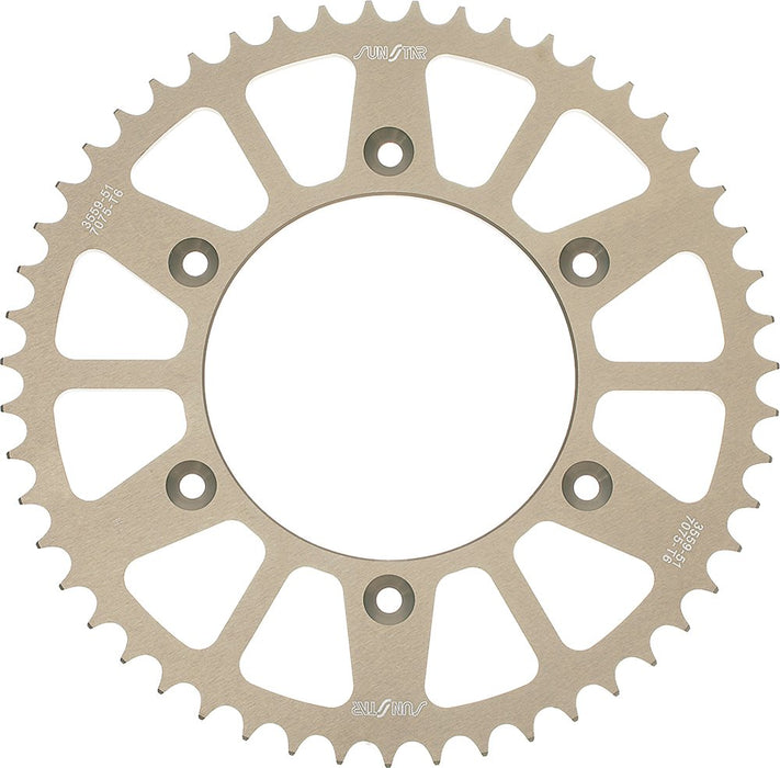 Sunstar 5-362644 Works Triplestar 44-Teeth 520 Chain Size Rear Aluminum Sprocket