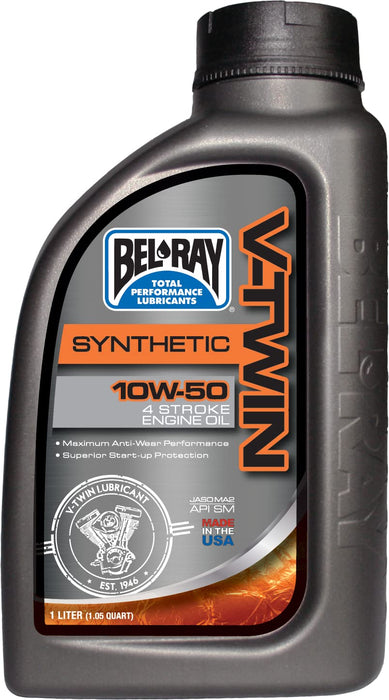 Bel-Ray 840-1480 V-Twin Synthetic Engine Oil 10W-50 1L