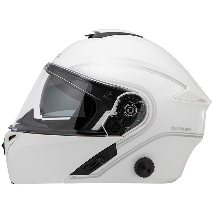 Sena Outrush Modular Smart Helmet (Gloss White, Large) (Outrush-Gw00L) OUTRUSH-GW00L