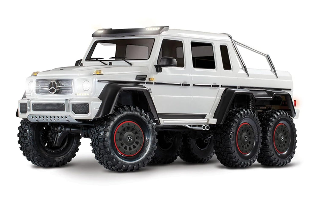 Traxxas 88096-4-WHT Waterproofed All Terrain Mercedes Benz G 63 1/10 Scale and Trail TRX-6 Trail Remote Crawler White