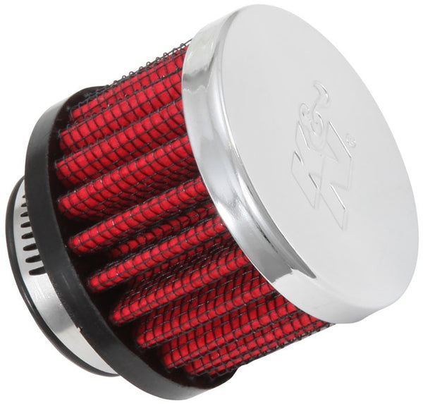 K&N Vent Air Filter/Breather: High Performance, Premium, Washable, Replacement Engine Filter: Flange Diameter: 1 In, Filter Height: 1.5 In, Flange Length: 0.625 In, Shape: Breather, 62-1370
