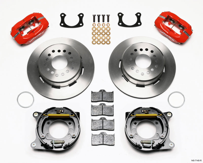 Wilwood Forged Dynalite P/S Park Brake Kit Red New Big Ford 2.50in Offset 140-7140-R