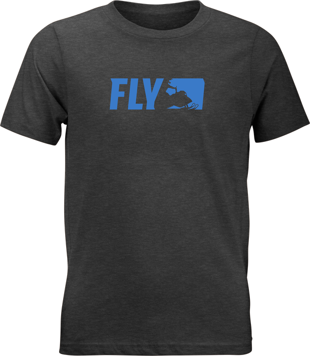 Fly Racing 352-0526YL Fly Youth Primary Tee Charcoal Yl