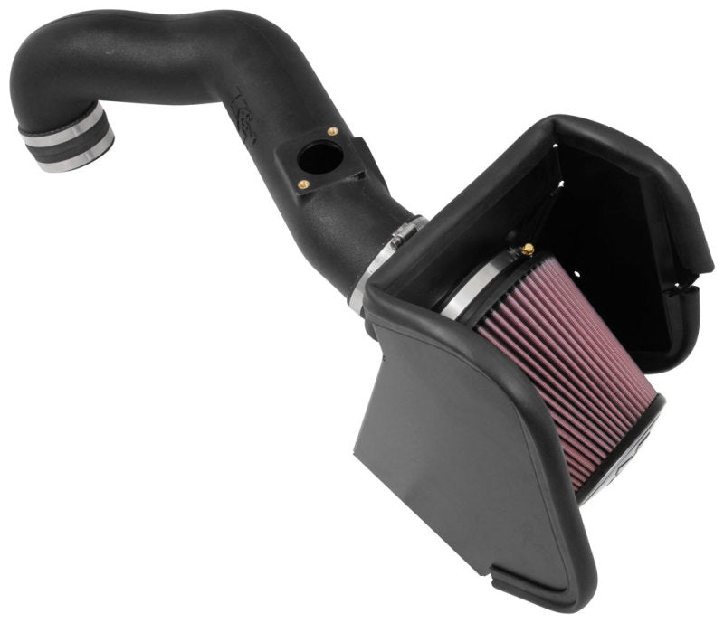 K&N 16-17 Compatible with Nissan Titan XD V8-5.0L DSL 63 Series Aircharger Performance Intake 63-6017