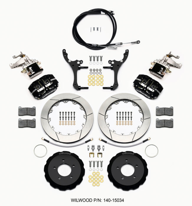 Wilwood Dynapro Radial4 / MC4 Rear Kit 12.88 2006-15 Miata w/Lines & Cables 140-15034