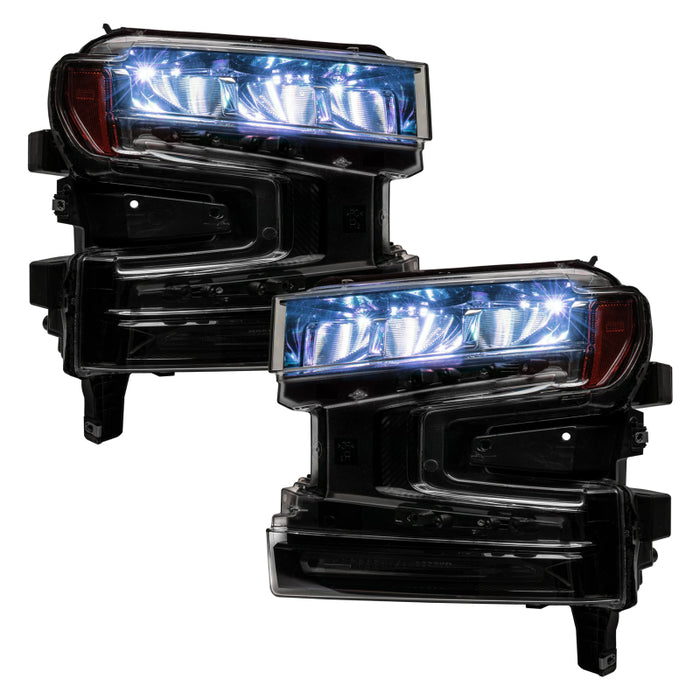 Oracle 19-21 Silverado/Sierra 1500 RGB Demon Eye Headlight Kit w/o Controller SEE WARRANTY 1440-334