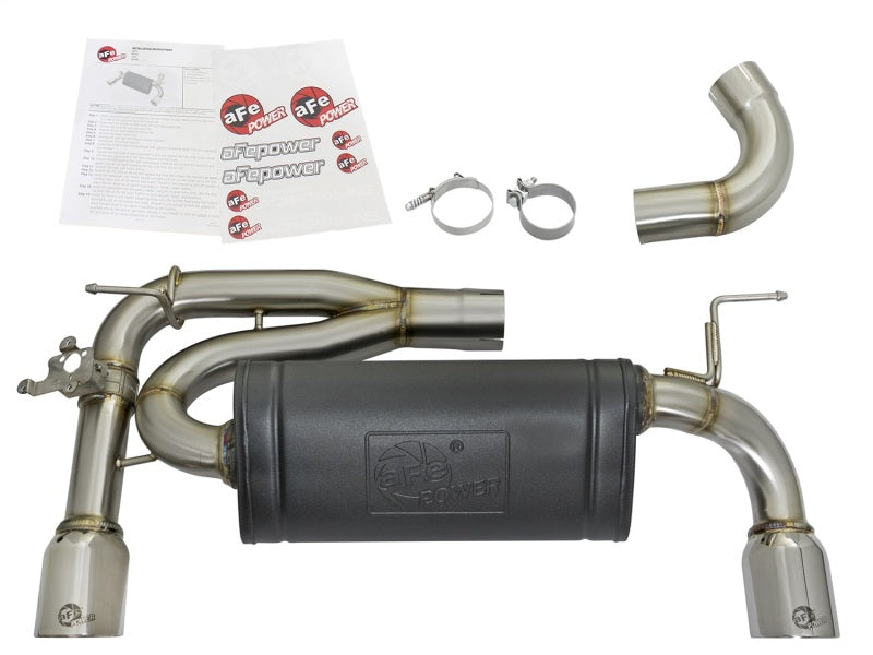 aFe MACHForce XP Exhausts Axle-Back 12-15 BMW 335i 3.0T (SS w/Polished Tips) 49-36336-P