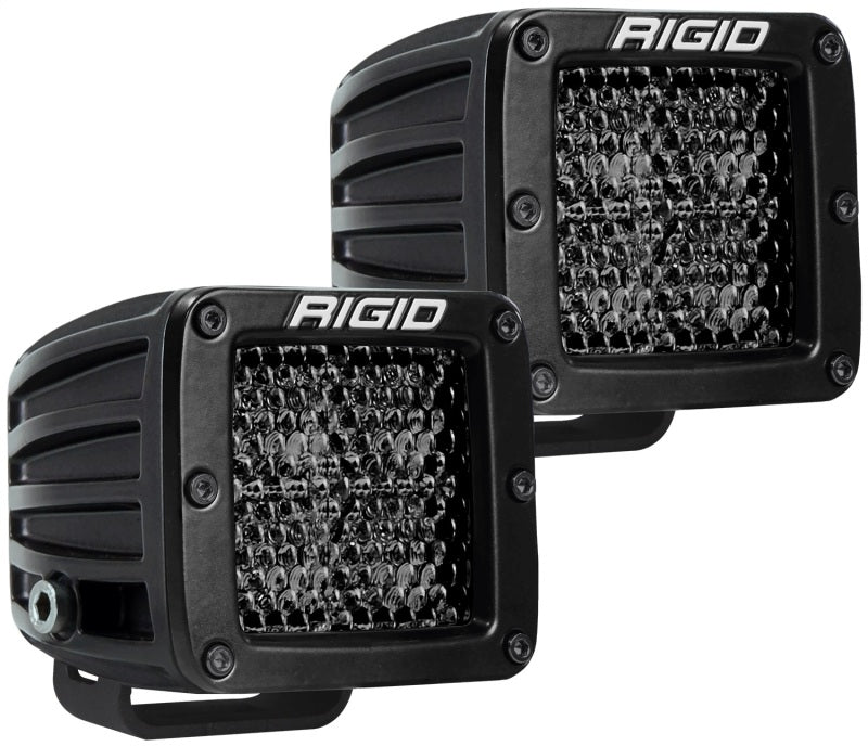 Rigid Industries D Series PRO Midnight Edition Spot Diffused Pair 202513BLK