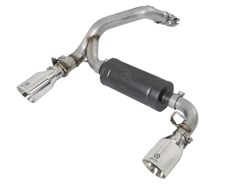 aFe Takeda 3in 304 SS Axle-Back Exhaust System w/ Polished Tip 16-18 Ford Focus RS 2.3L (t) 49-33104-P