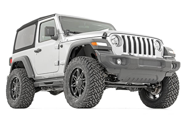 Rough Country 3.5 Inch Lift Kit Adj Lower Fr D/S Vertex Fits Jeep Wrangler Jl (18-23) 62850