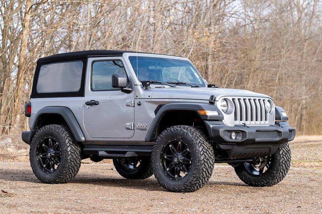 Rough Country 3.5 Inch Lift Kit Adj Lower Fr D/S Vertex compatible with Jeep Wrangler Jl (18-23) 62850