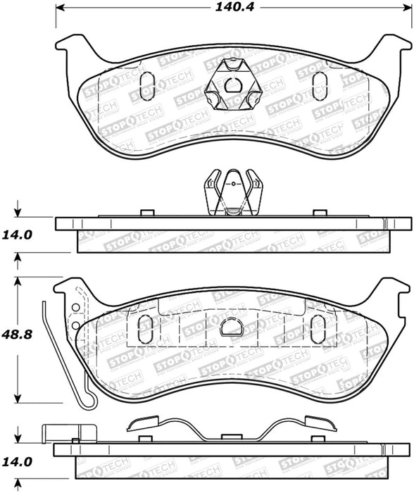 StopTech Street Select Brake Pads 305.0964