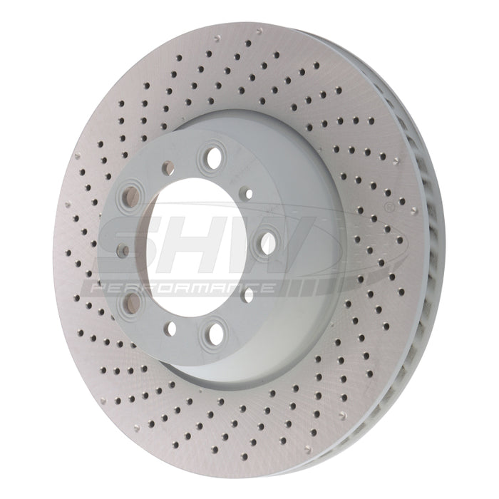 SHW 17-21 Porsche 911 Carrera 3.0L w/o Ceramic Brakes Left Rear Drilled MB Brake Rotor (9P1615601) PRL31524