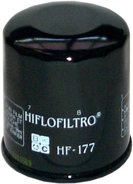 Hiflofiltro HF177 Premium Oil Filter, Black