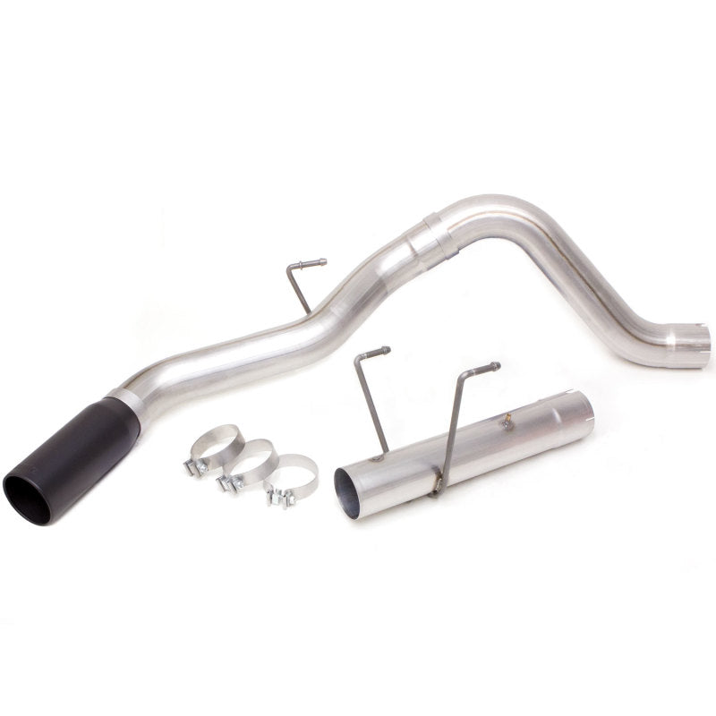 Banks Power 13-18 Compatible with Dodge RAM Monster Exhaust 4.0in. Single 6.7L CCLB w/ SideKick S/S Black Tip 49796-B