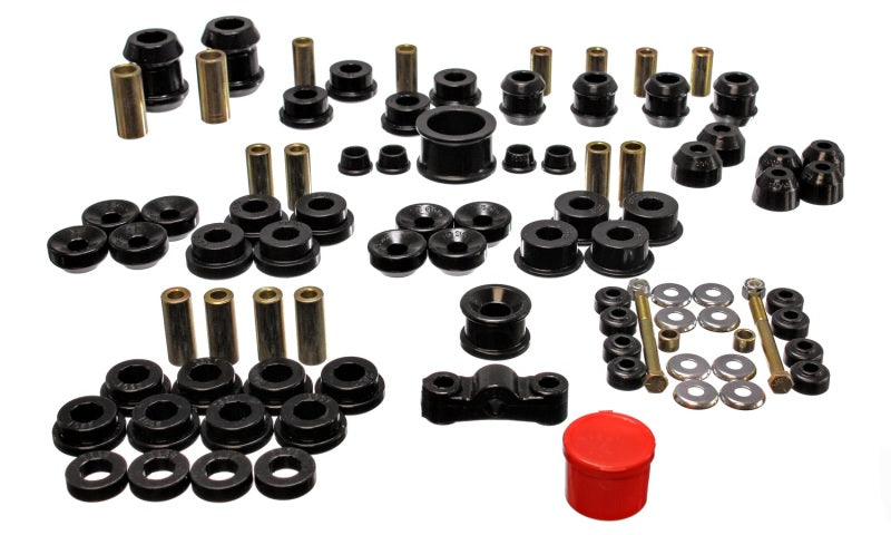 Energy Suspension 94-01 Acura Integra (except Type R) Black Hyper-Flex Master Bushing Set 16.18105G