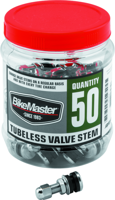 BikeMaster Valve Stem Chrome Tubeless Tub 50 151412