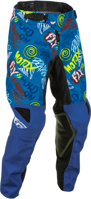 Fly Racing 2022 Youth Kinetic Rebel Pants (Blue/Light Blue, 20)