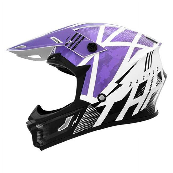 THH Helmets T710XR Battle Purple/Black Youth Large 646483