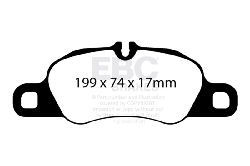 EBC Racing 08-12 Porsche 911 (997) (Cast Iron Disc Only) RP-1 Race Front Brake Pads DP82057RP1