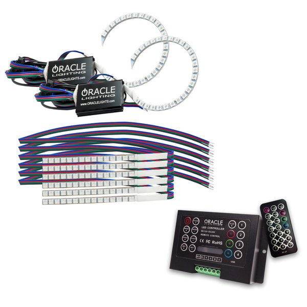 Oracle 18-21 Ford Mustang DRL Upgrade w/ Halo Kit ColorSHIFT 2 SEE WARRANTY 1348-333