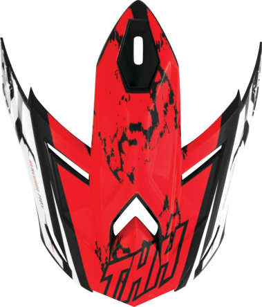 THH Helmets T710X Renegade Visor Wht/Red 640422