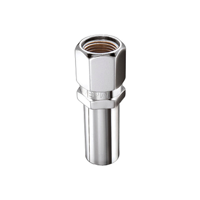 McGard Hex Lug Nut (Drag Racing X-Long Shank) 1/2-20 / 13/16 Hex / 2.475in. Length (4-Pack) Chrome 63004