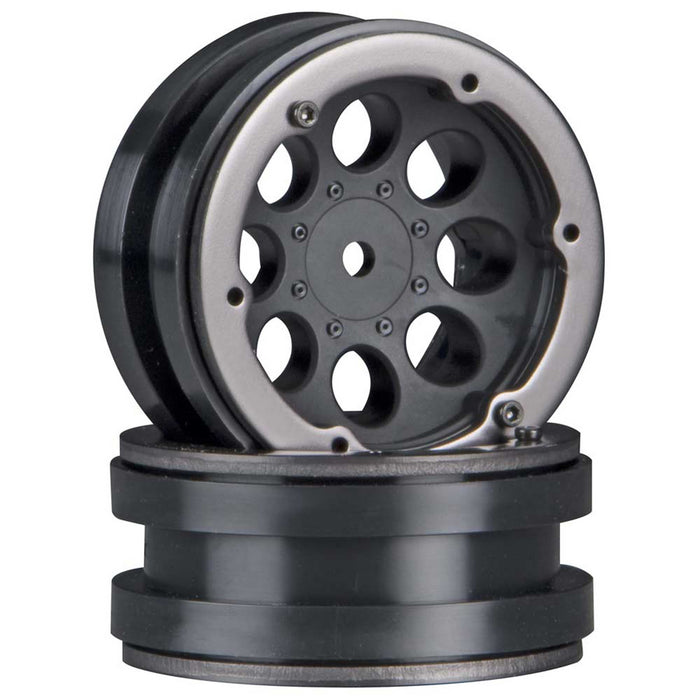 Axial AX8087 8-Hole 1.9 Beadlock Wheel Black 2 AXIC8087