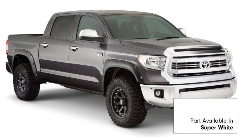 Bushwacker 16-18 Toyota Tundra Fleetside Pocket Style Flares 4pc 66.7/78.7/97.6in Bed Super White 30918-13