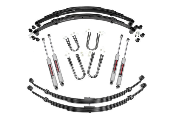 Rough Country 3 Inch Lift Kit Rear Springs Fits Jeep Grand Wagoneer/J10 Truck/J20 Truck/Wagoneer 4WD 64530
